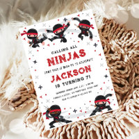 Calling All Ninjas Martial Arts Boy Birthday