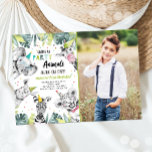 Calling All Party Animals Boy Safari Birthday  Inv Invitation<br><div class="desc">Set the tone for your party with these elegant invitations with a Party Animals theme. For a boys Birthday.</div>