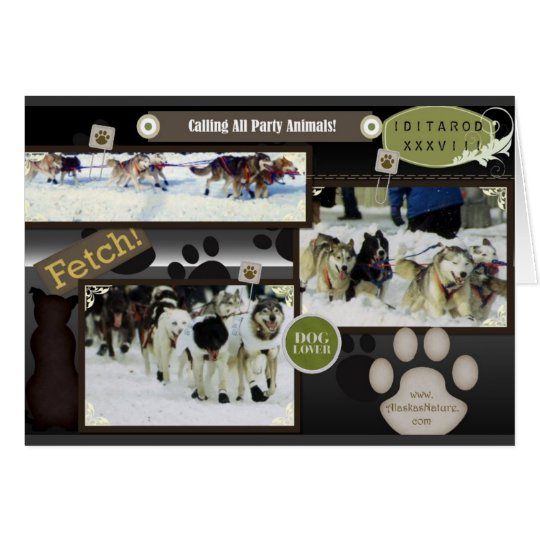 Calling all party animals! card