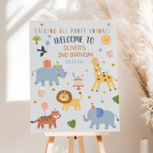 Calling All Party Animals Safari Zoo Birthday