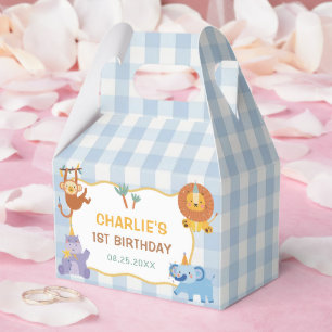 Calling All Party Animals Safari Zoo Birthday Favor Box