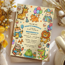 Calling All Party Animals Zoo First Birthday Party