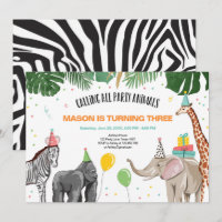 Calling All Party Animals Zoo Wild Boy Birthday