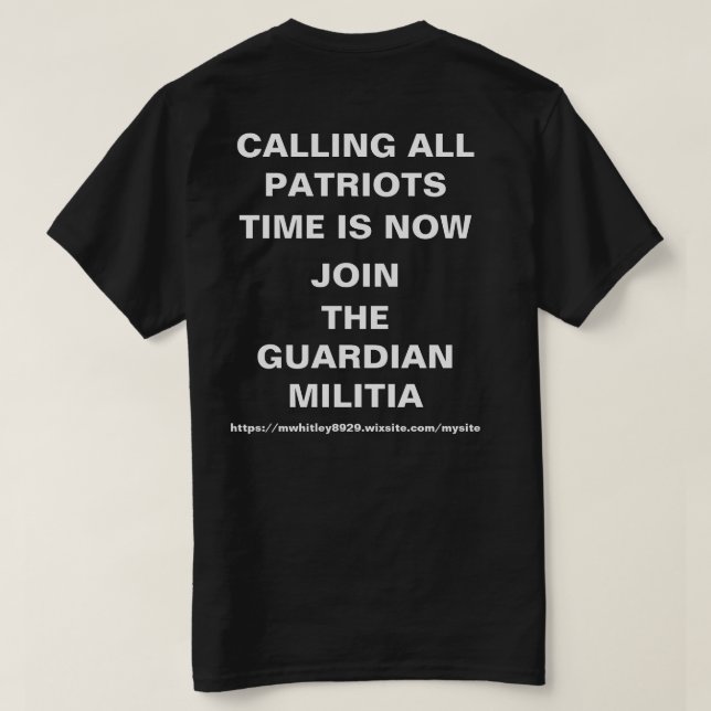 Calling All Patriots T-shirt (Design Back)