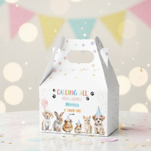Calling all pawty animals birthday party favor box