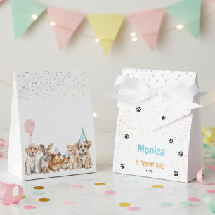 Calling all pawty animals birthday party favor box
