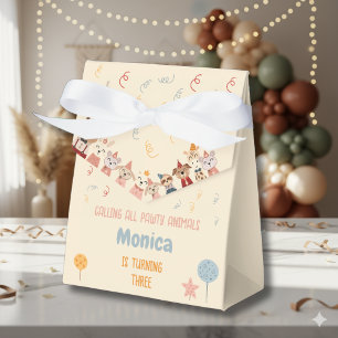 Calling all pawty animals birthday party favor box