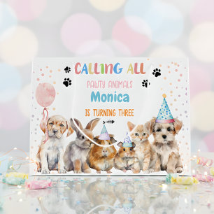 Calling all pawty animals birthday party large gift bag