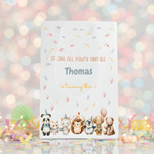 Calling all pawty animals birthday party medium gift bag