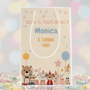 Calling all pawty animals birthday party medium gift bag
