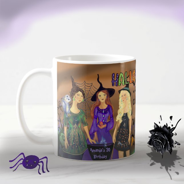 Calling All Witches Halloween Birthday Party Coffee Mug (Calling All Witches Halloween Birthday Party Coffee Mug)