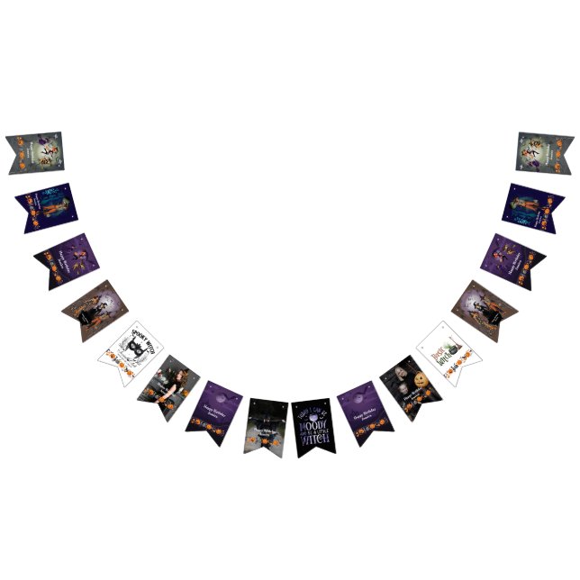 Calling All Witches Halloween Party 30Th Birthday Bunting Flags (All)