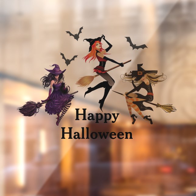 Calling All Witches Halloween Party 30Th Birthday Window Cling (Sheet 2)