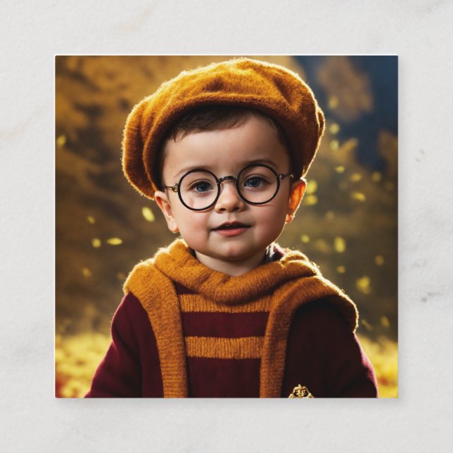 calling card - baby Harry Potter (Back)