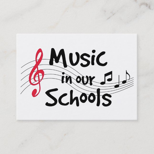 Calling Card for Music  (Front)