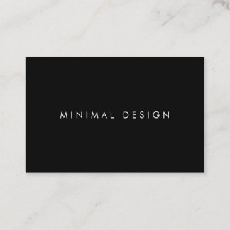 Calling card Minimal Black BusinessCard