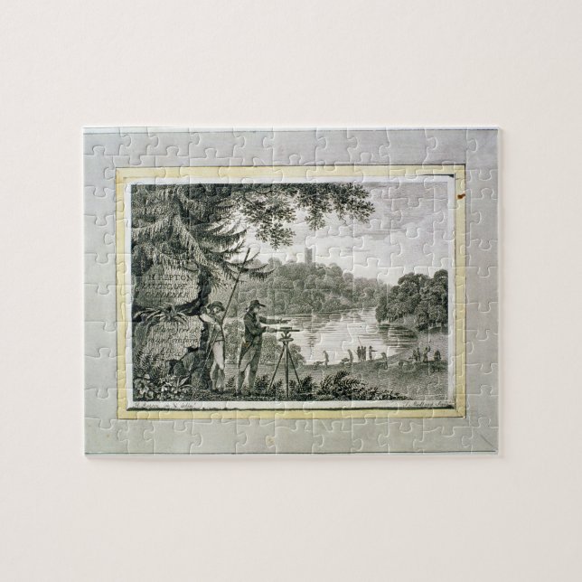 Calling card of Humphrey Repton, engraved by Thoma Jigsaw Puzzle (Horizontal)