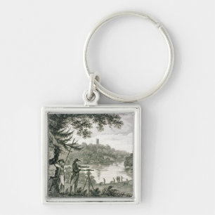 Calling card of Humphrey Repton, engraved by Thoma Keychain