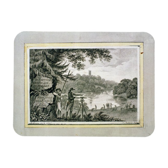 Calling card of Humphrey Repton, engraved by Thoma Magnet (Horizontal)