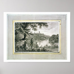 Calling card of Humphrey Repton, engraved by Thoma Poster