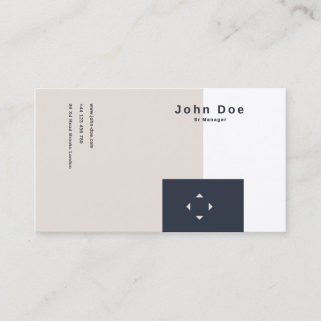 Calling card personalisable (Front)