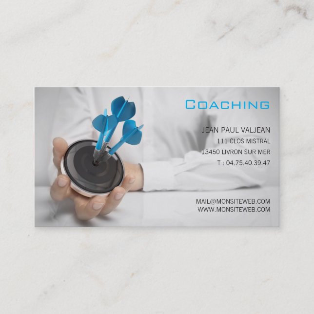 Calling card professional, camp-site (Front)