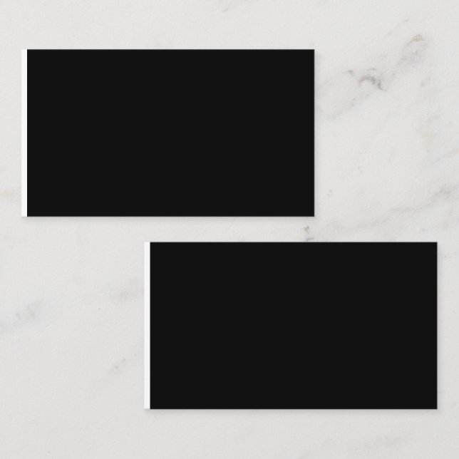 Calling Cards | Elegant Black Design | Business (Front/Back)