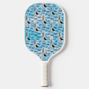 Calling Dad Pickleball Paddle White Handle
