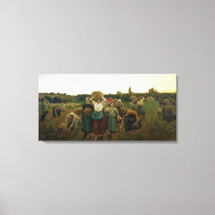 Calling in the Gleaners, 1859 Canvas Print