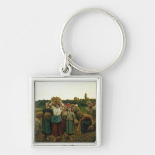 Calling in the Gleaners, 1859 Keychain