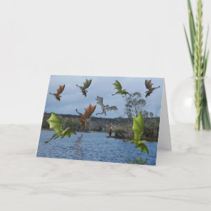 Calling The Dragons Birthday Card