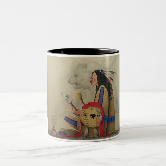Calling The Spirits Two-Tone Coffee Mug (Center)
