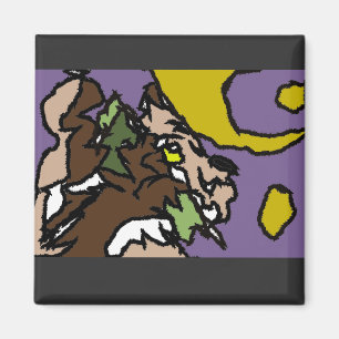 Calling  wolf  magnet