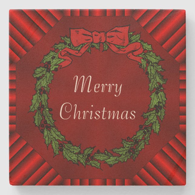 Calliope Christmas Sandstone Coaster (Front)