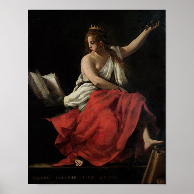 Calliope, Muse of Epic Poetry Poster (Front)