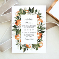 CALLIOPE Watercolor Tropical Orange Blossom Fruit