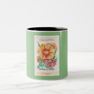 Calliopsis Bulbs and Seeds Two-Tone Coffee Mug