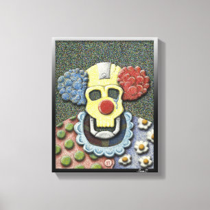 Callous the Crying Clown-Colour Canvas Print