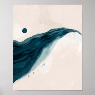 "Calm" Abstract Landscape Poster