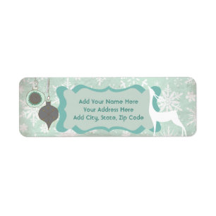 Calm and Bright Deer Return Address Labels