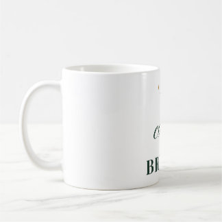 Calm and Bright Elegant Christmas Star Typography Coffee Mug
