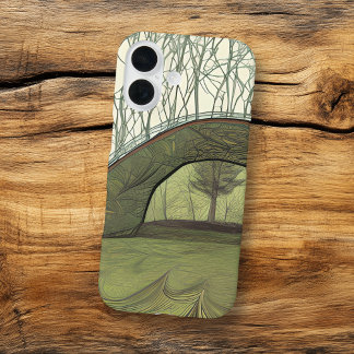 Calm and Peaceful Camping Scene iPhone 16 Case