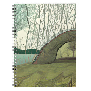 Calm and Peaceful Camping Scene Notebook