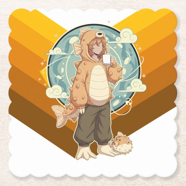 Calm Before the Puff Paper Coaster (Front)