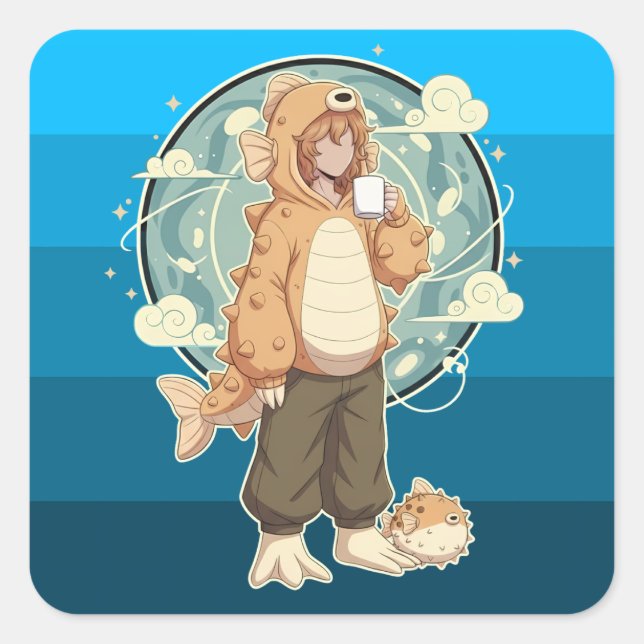 Calm Before the Puff Square Sticker (Front)