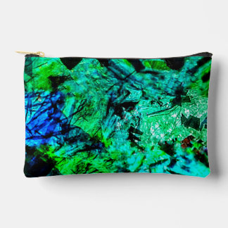 Calm blue abstract Cut Sew Bag,Peaceful blue art Accessory Pouch