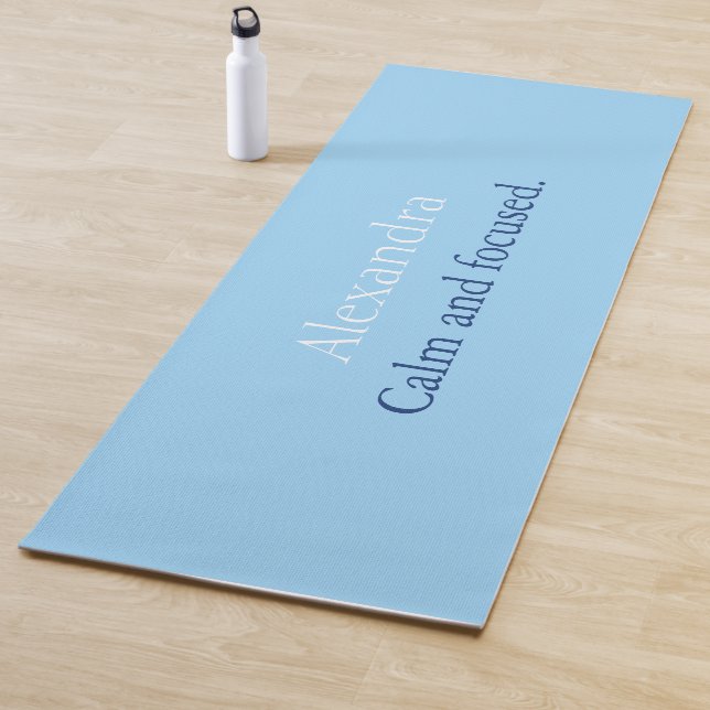 Calm Blue Personalized Yoga Mat (In Situ)