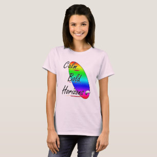 Calm bold horizons surfing T-Shirt