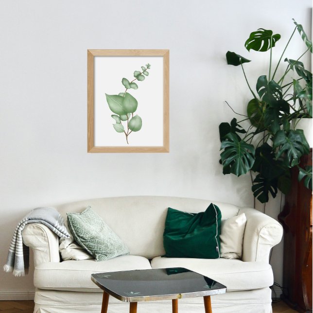 Calm Botanicals Poster – Eucalyptus Leaf Print (Creator Uploaded)