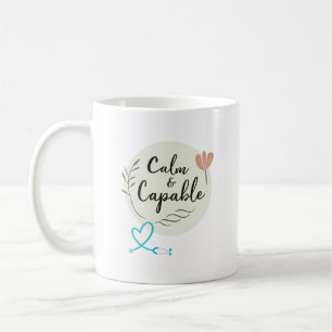 Calm & Capable Nurse Personalized Coffee Mug